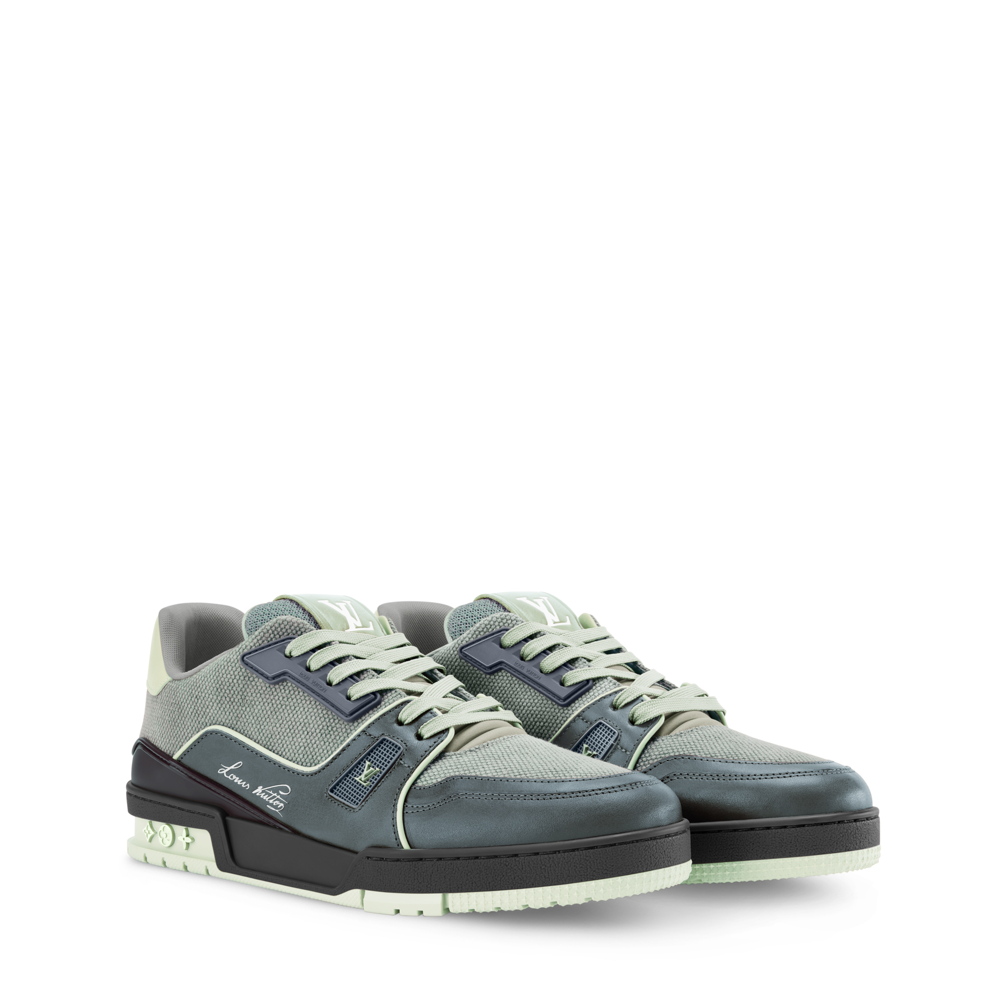 Louis Vuitton ホワイト・グレー Louis Vuitton Multiple Taïgarama Wallet w/ Tags